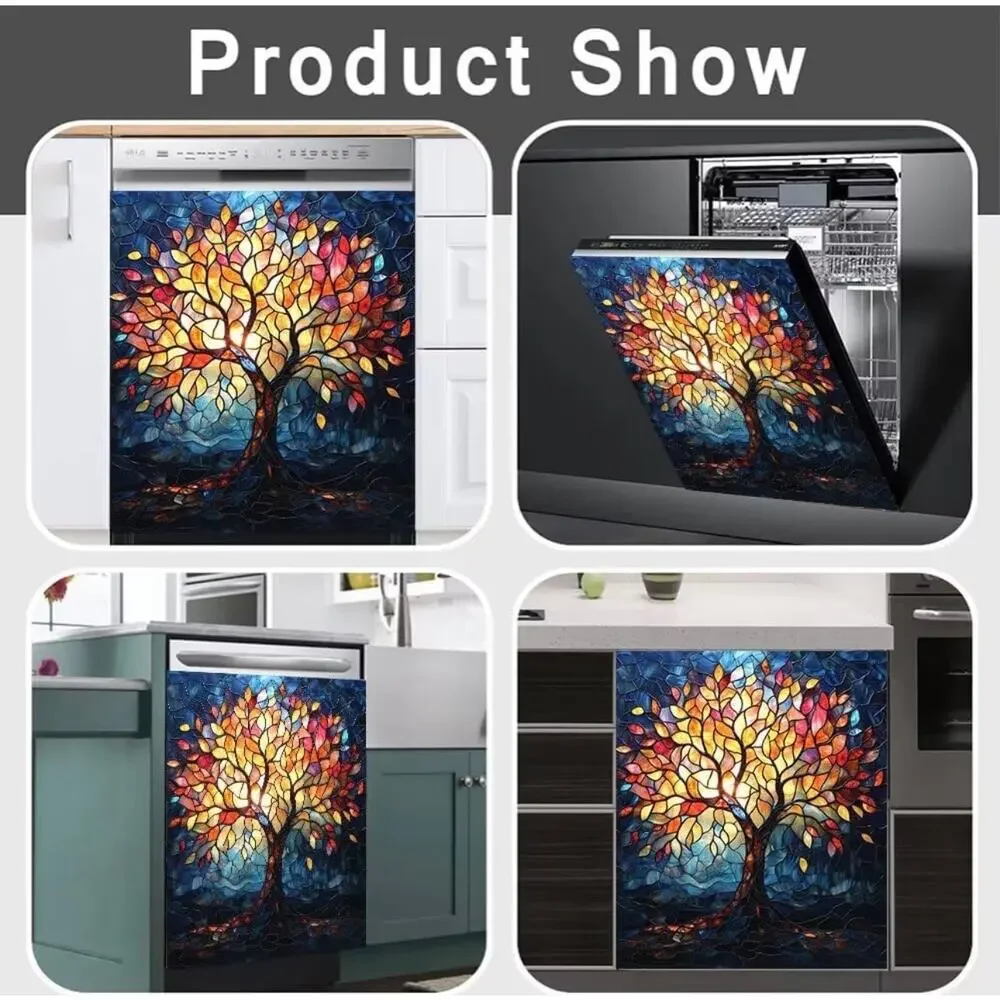 Stained Glass Tree of Life Dishwasher Magnetic